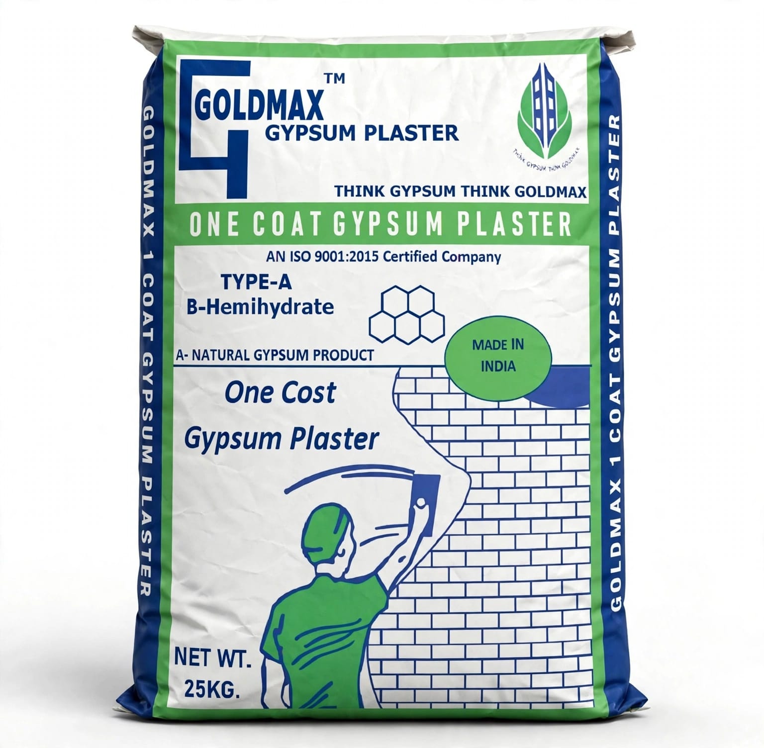 Goldmax One-Coat Gypsum Plaster 25kg Pack